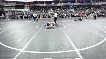 58 lbs Consi Of 8 #1 - Benton Clarke, DC Gold vs Rylan Packer, Ciwc Team Intensity
