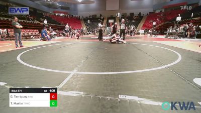 98 lbs Final - Gabe Terriquez, Raw Wrestling Club vs Tripp Martin, Team Tulsa Wrestling Club