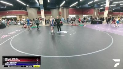 165 lbs Cons. Round 2 - Ethan Garcia, Power Training Center vs Luke Brown, Spartan Mat Club
