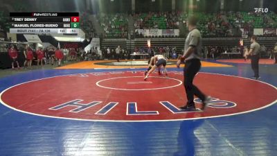 7A 126 lbs Cons. Round 2 - Trey Denny, Oak Mountain vs Manuel Flores-bueno, Hoover