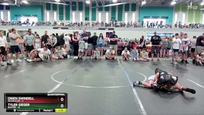 76 lbs Quarterfinals (8 Team) - Tyler Gieger, Buxton vs Owen Swindell, Killer Elite