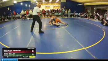 195 lbs Quarterfinal - Cole Tolley, Sickles High School Wrestling vs Branden Marrero, Mater Lakes