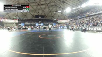 Boys 2A 126 lbs Champ. Round 2 - Jessiah Rodarte, Toppenish vs Trevor Anderson, Orting