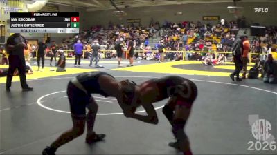 116 lbs Cons. Round 2 - Justin Gutierrez, Farmersville Falcons vs Ian Escobar, Springview Middle School