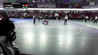 285 lbs 5th Place Match - T.J. Callier, Nampa vs Josh Torres, Ridgevue