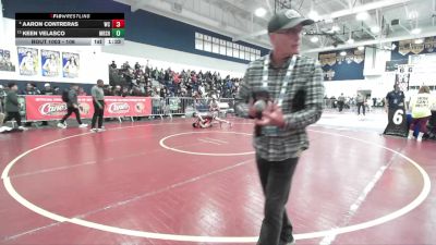 106 lbs Champ. Round 1 - Keen Velasco, Marshall vs Aaron Contreras, West Covina