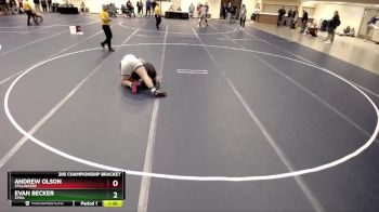 285 Championship Bracket Champ. Round 2 - Andrew Olson, Stillwater vs Evan Becker, STMA
