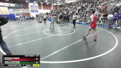 120 lbs Champ. Round 3 - Rocklin Zinkin, Buchanan vs Emilio Escobar, Granite Hills (El Cajon)