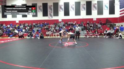 138 lbs Semifinal - Adrian Phetxoumphone, Clarion-Goldfield-Dows vs Blake Irvine, Don Bosco