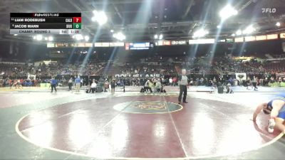 215 lbs Champ. Round 3 - Liam Rodebush, Caldwell vs Jacob Mann, Siuslaw