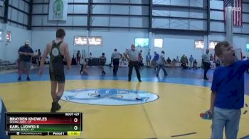 144 lbs Cons. Round 3 - Brayden Knowles, Ocean Lakes vs Karl Ludwig II, Virginia Beach