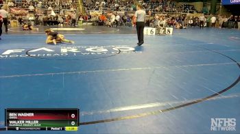 107 lbs Champ. Round 1 - Walker Miller, Ellendale-Edgeley-Kulm vs Ben Wagner, Oakes