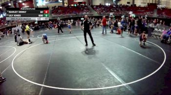 89 lbs 3rd Place Match - Lily Jones, Millard South Wrestling Club vs Marley DeMilt, Pioneer Wrestling Club
