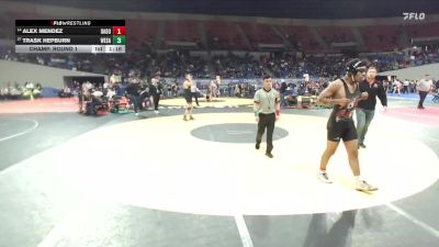 6A Boys 175 lbs Champ. Round 1 - Trask Hepburn, West Salem Boys vs Alex Mendez, David Douglas Boys