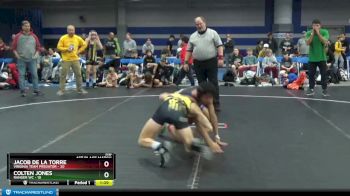 110 lbs Finals (2 Team) - Colten Jones, Ranger WC vs Jacob De La Torre, Virginia Team Predator