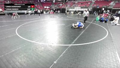 D2-106 lbs Cons. Round 1 - Logan Knoeck, Campbellsport vs Owen Dorshorst, Lodi