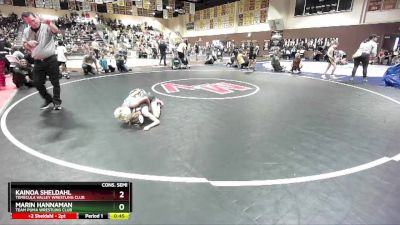 63 lbs Cons. Semi - Marin Hannaman, Team Puma Wrestling Club vs Kainoa Sheldahl, Temecula Valley Wrestling Club