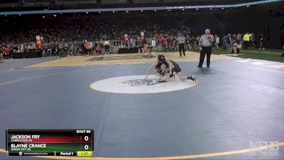 D4-106 lbs Champ. Round 1 - Jackson Fry, Charlevoix HS vs Blayne Crance, Union City HS