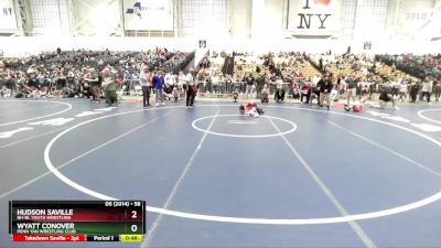 58 lbs Cons. Round 2 - Hudson Saville, BH-BL Youth Wrestling vs Wyatt Conover, Penn Yan Wrestling Club