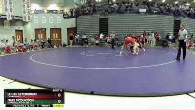 285 lbs Placement Matches (8 Team) - Lucas Szymborski, Crown Point vs Nate McDurmon, Evansville Mater Dei