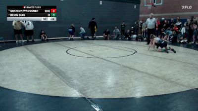 93 lbs Quarterfinal - Grayson Waggoner, North Country Wrestling Club vs Deion Dias, Shootbox Rigby