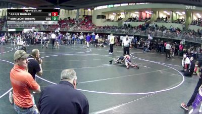 75 lbs Cons. Round 2 - Ben Lechtenberg, Chase County Wrestling Club vs Julius Thomas, Nebraska Boyz