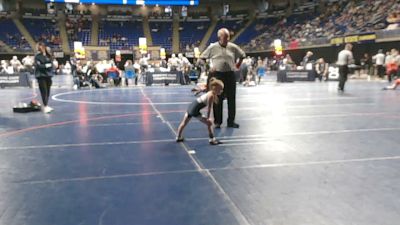 40 lbs Quarterfinal - Sophia Gregula, Mt. Lebanon vs Wesly Wolanski, Bald Eagle Area