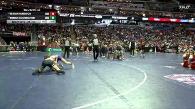 3A-138 lbs Cons. Round 4 - Ethan Sodergren, Ankeny Centennial vs Isaiah Madison, Johnston