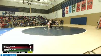 285 lbs Champ. Round 2 - Wyatt Seagle, Mt. Spokane vs Hezekiah Slind, Deer Park