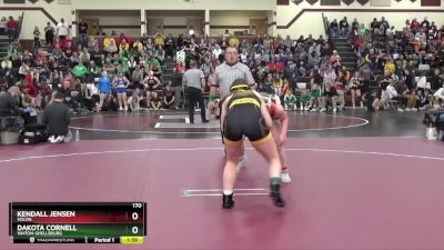 170 lbs Cons. Round 3 - Dakota Cornell, Vinton-Shellsburg vs Kendall Jensen, Solon