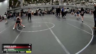 76 lbs Semis (4 Team) - Cole Kokinda, Revival Uprising Orange vs Andrew Allena, Mat Warriors Black