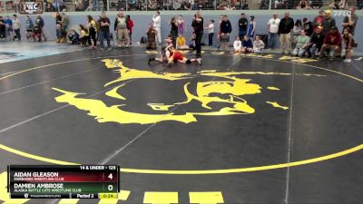 125 lbs 3rd Place Match - Aidan Gleason, Fairbanks Wrestling Club vs Damien Ambrose, Alaska Battle Cats Wrestling Club