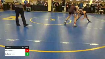 124 lbs Consolation - Wyatt Sokol, Gettysburg vs Logan Baker, Rockwood