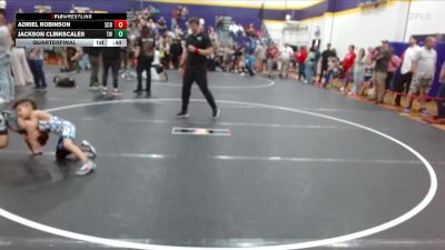 55 lbs Quarterfinal - Jackson Clinkscales, Tiger Wrestling vs Adriel Robinson, Suplex City Raptors