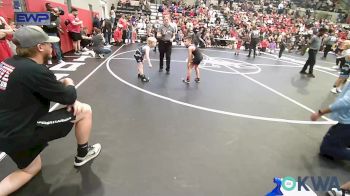 70 lbs Quarterfinal - Kai Bass, Grove Takedown Club vs Aiden Calvert, Bartlesville Wrestling Club