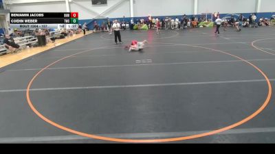 157 lbs Quarterfinal - Benjamin Jacobs, Unattached vs Coehn Weber, Tiger Wrestling Club
