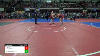 144 lbs Quarterfinal - Teagan Dixon, North Montana Wrestling Club vs Brady Garoutte, Moorcroft Mat Masters Wrestlin