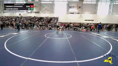 112 lbs Quarterfinal - Sawyer Hatch, HF-L Wrestling vs Hendrix Ostrowski, Northern New York Wrestling Acadamy