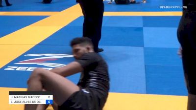 JOSE MATHIAS MACEDO DE LIRA LUNA vs LUCAS JOSE ALVES DE OLIVEIRA 2019 World IBJJF Jiu-Jitsu No-Gi Championship