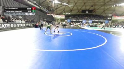 Boys 4A 126 lbs 7th Place Match - Drayson Elfering, Richland vs Casey Watts, Sumner