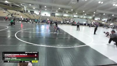 58 lbs 2nd Place Match - Ayedrieyonnah Patrick, Heritage Outlaws vs Torah Craig, Seymour Youth Wrestling