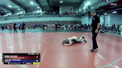 100 lbs Round 1 - Eden Wilder, Team Valkyrie Wrestling Club vs Sophia Stecher, Missouri