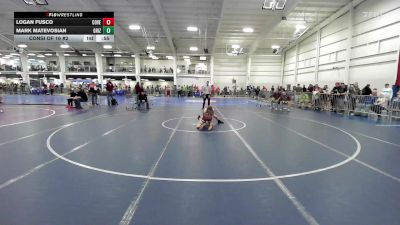 91 lbs Consi Of 16 #2 - Logan Fusco, Coventry vs Mark Matevosian, Grizzlies Wrestling Academy