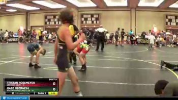 90 lbs Round 3 (6 Team) - Gabe Oberheim, Ride Out Wrestling Club vs Tristan Rosemeyer, Orchard South