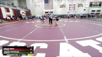 120 lbs Cons. Round 1 - Brenna Reynolds, Lewiston vs Grace Ineck, Columbia
