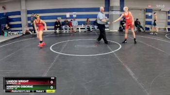 110 lbs Round 1 (8 Team) - Harrison Osborne, Buxton vs Landon Wright, VA Patriots