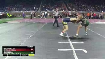 D4-157 lbs Semifinal - David Hill, Muskegon Catholic Central HS vs Dillon Raab, Bark River-Harris HS