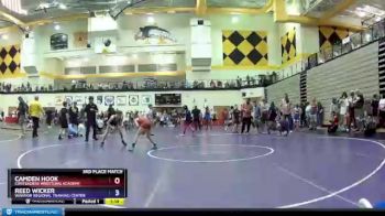 87 lbs 3rd Place Match - Camden Hook, Contenders Wrestling Academy vs Reed Wicker, Warrior Regional Training Center