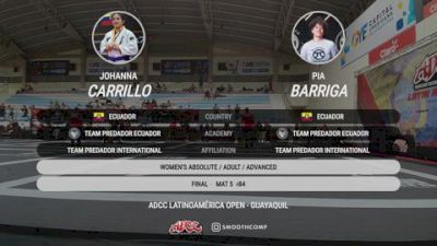 Johanna Carrillo vs Pia Barriga 2026 ADCC Ecuador Open