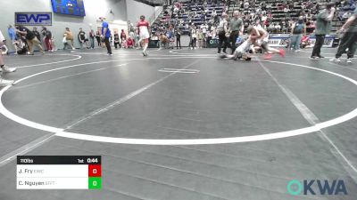 110 lbs Consi Of 8 #2 - Jaxon Fry, Eufaula Ironheads Wrestling Club vs Cole Nguyen, Standfast